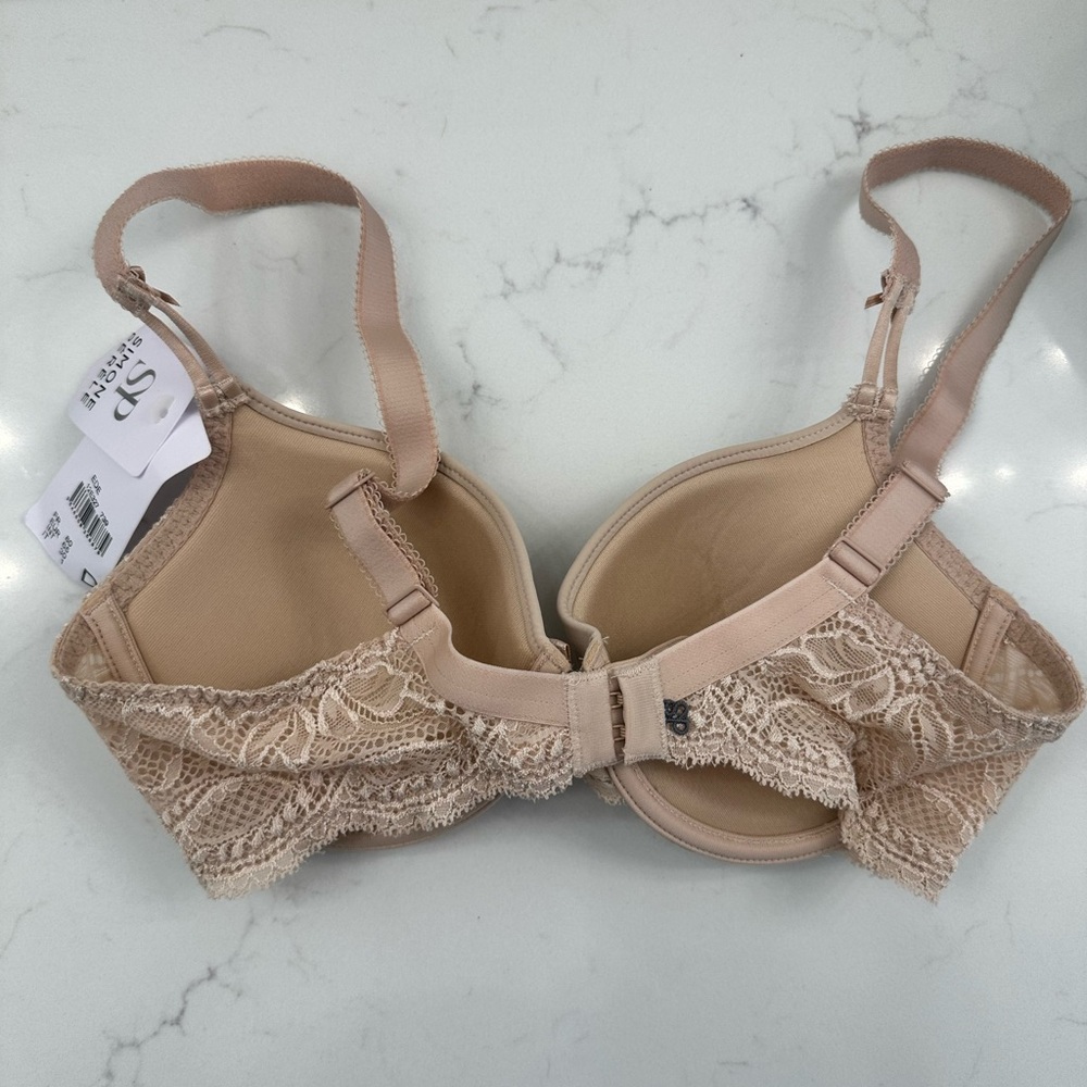 Simone Perele Elegant Lace Trimmed Beige Bra - Picture 5 of 9